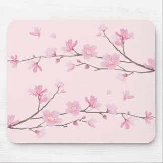 Tapis De Souris Fleur de cerisiers - rose