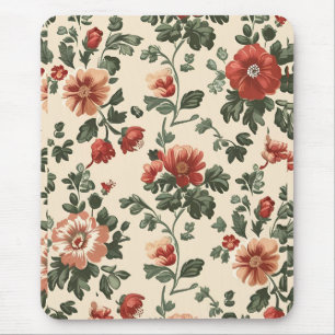 Tapis De Souris Fleur de jardin rustique - Vintage motif floral ro