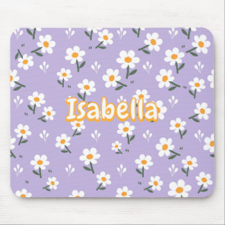 Tapis de souris fleur de lavande mignon pour le pr