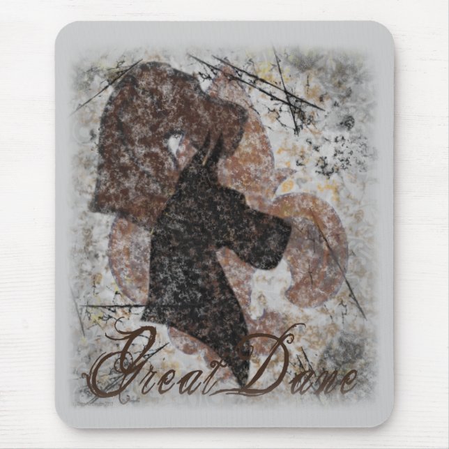 Tapis De Souris Fleur-De-Lis great dane (Devant)