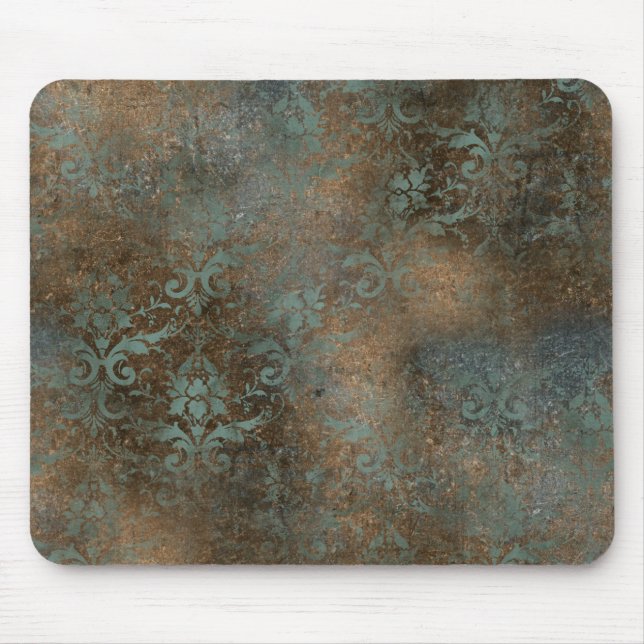 Tapis De Souris Fleur De Lis in a Rusty Background (Devant)