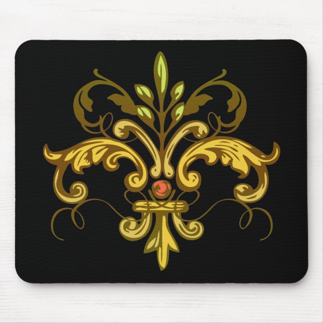 Tapis De Souris Fleur de lis Xmas (Devant)