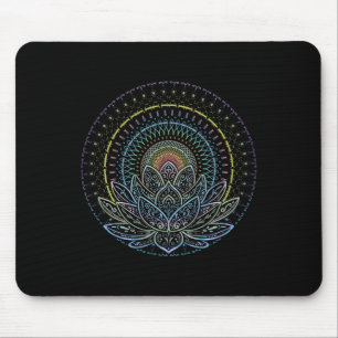 Tapis De Souris Fleur de Lotus Mandala Yoga 