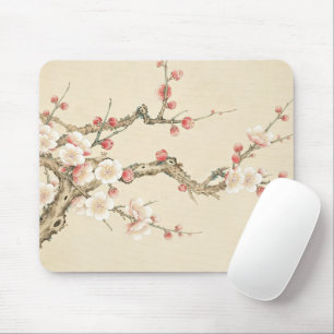 Tapis de souris Fleur de prunier chinois, Gongbi t