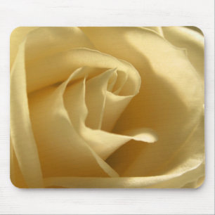 Tapis De Souris Fleur de rose jaune Pétales Joli Photo Florale
