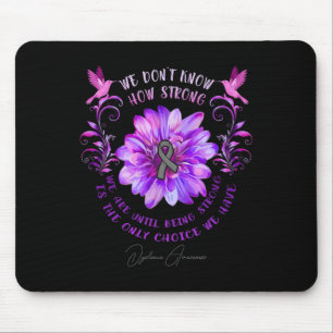 Tapis De Souris Fleur de sensibilisation Nous ne savons pas à quel
