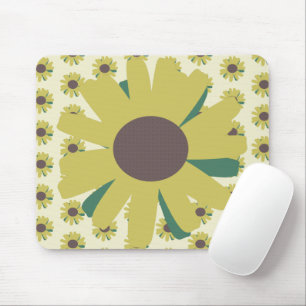Tapis De Souris Fleur de tournesol simple Motif jaune