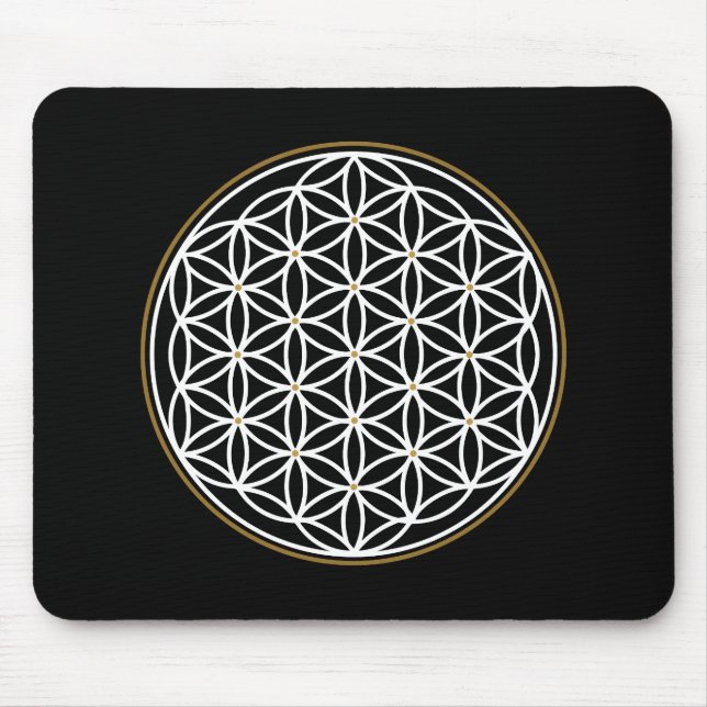 TAPIS DE SOURIS FLEUR DE VIE SYMBOLE MYSTIQUE (Devant)