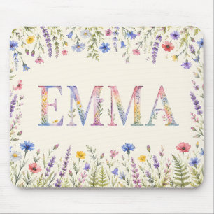 Tapis De Souris Fleur d'eau personnalisée Emma