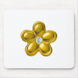 TAPIS DE SOURIS FLEUR D'OR AVEC DIAMONDE
