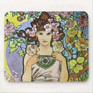 Tapis De Souris Fleur fille