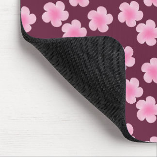 Tapis De Souris Fleur Frangipani rose Motif sans couture