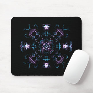 Tapis De Souris Fleur Mandala violette et bleue
