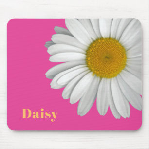 Tapis De Souris Fleur moderne Faisy Daisy Nom Hot Rose