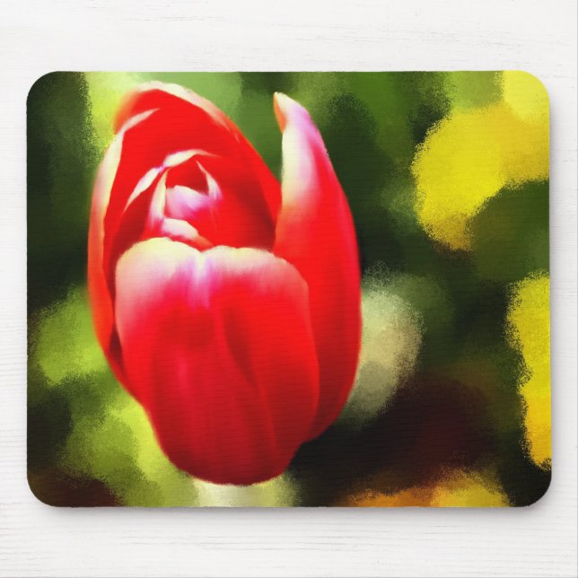 Tapis De Souris Fleur peignant Mousepad (Devant)