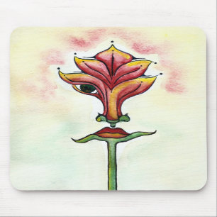 Tapis De Souris Fleur rose Mousepad