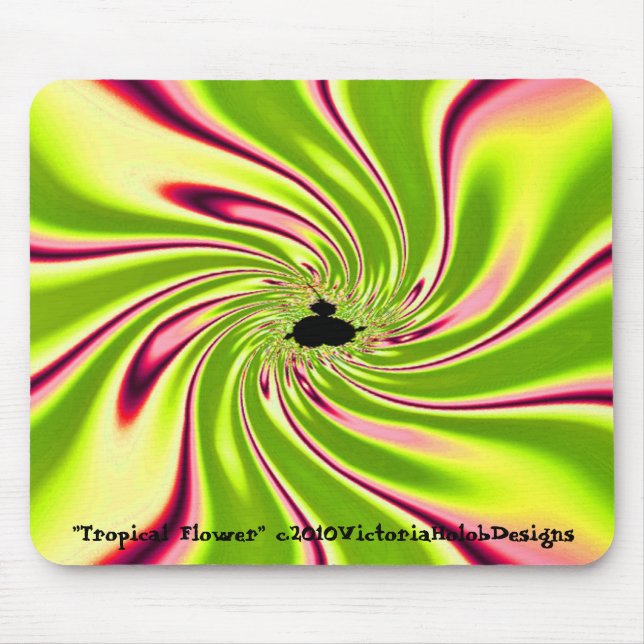 Tapis De Souris "Fleur tropicale " (Devant)