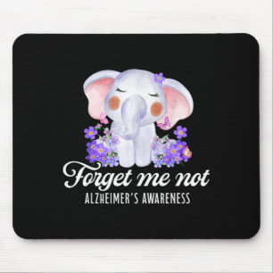 Tapis De Souris Fleur Violet de la Sensibilisation Heimers N'oubli