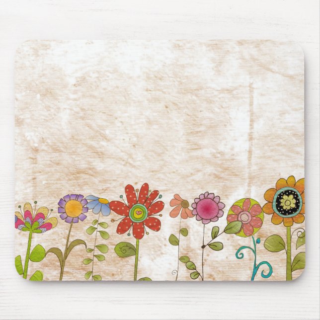 Tapis De Souris Fleurs (Devant)
