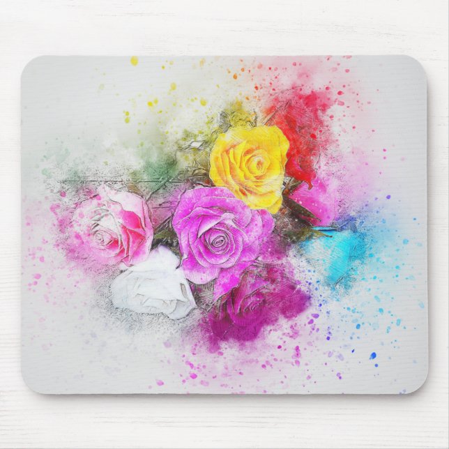 Tapis De Souris Fleurs (Devant)