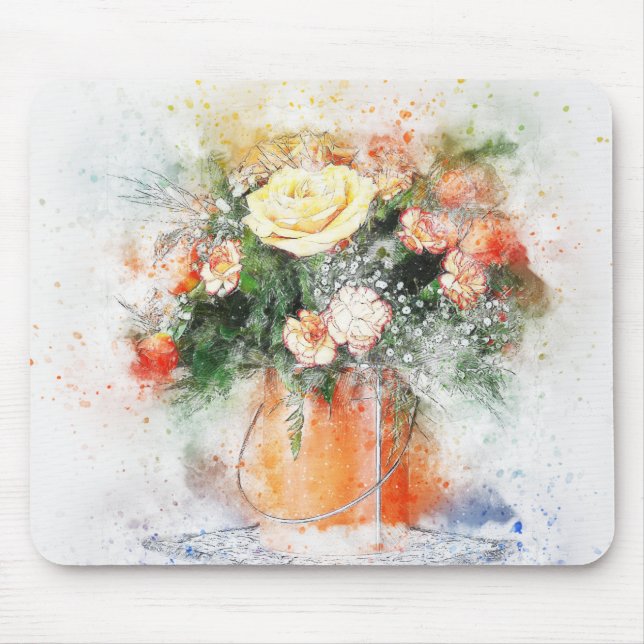 Tapis De Souris Fleurs (Devant)