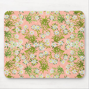 Tapis De Souris Fleurs alpines Mousepad d'edelweiss suisse