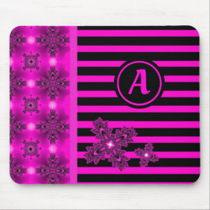 Tapis De Souris Fleurs Artdeco dans le style rétro