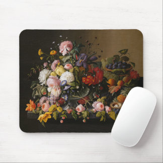 Tapis De Souris Fleurs baroques colorées et chic Peinture à vie