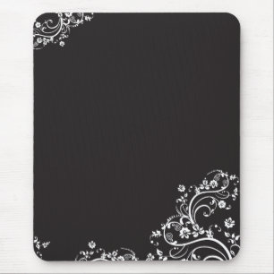 Tapis De Souris Fleurs blanches