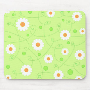 Tapis De Souris Fleurs blanches - Mousepad