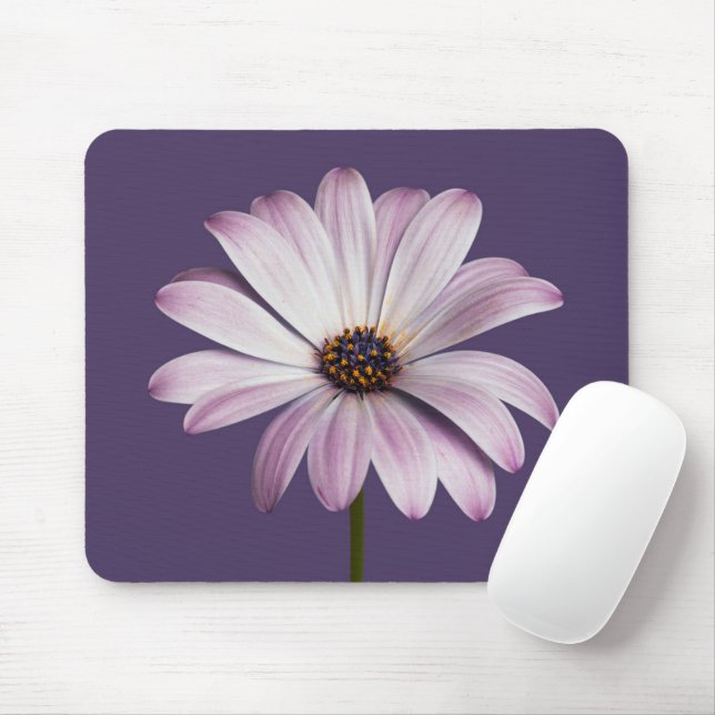 Tapis De Souris Fleurs | Blancs et marguerites (Avec souris)