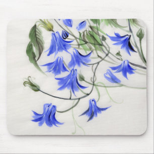 Tapis De Souris Fleurs bleues