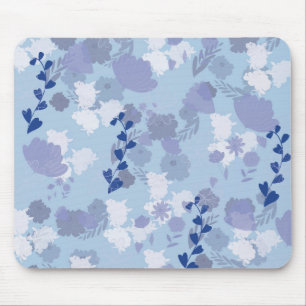 Tapis De Souris Fleurs bleues