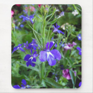 Tapis De Souris fleurs bleues