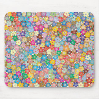 Tapis De Souris fleurs colorées vives