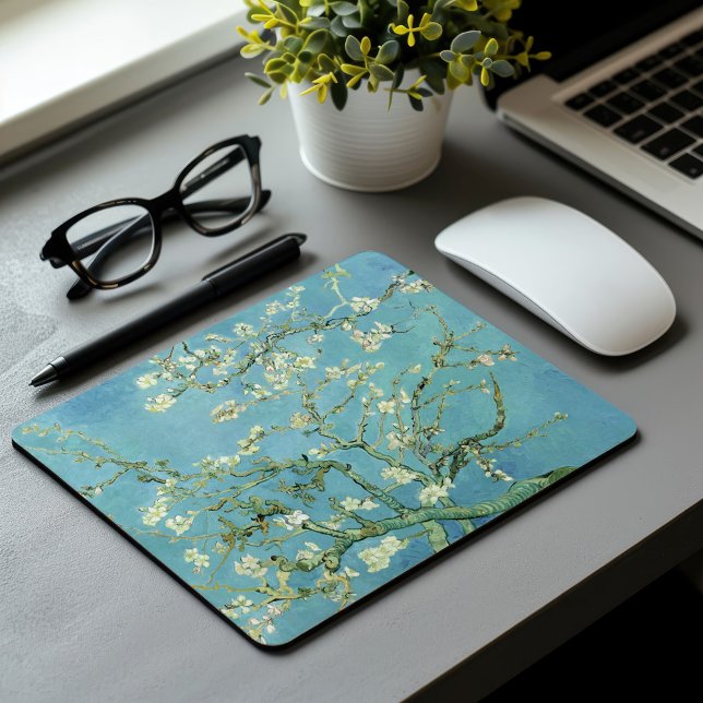 Tapis De Souris Fleurs d'amandes | Vincent Van Gogh (Créateur téléchargé)