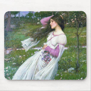 Tapis De Souris Fleurs dans le vent, John William Waterhouse
