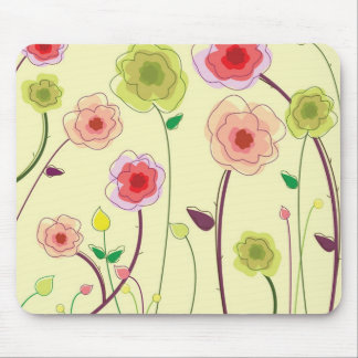 Tapis De Souris Fleurs d'aquarelle