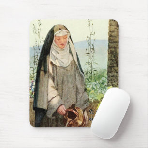 Tapis De Souris Fleurs d'arrosage St Clare d'Assisi (M 065)