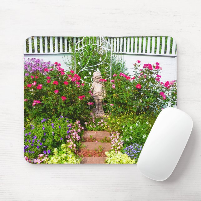 Tapis De Souris Fleurs de jardin (Avec souris)