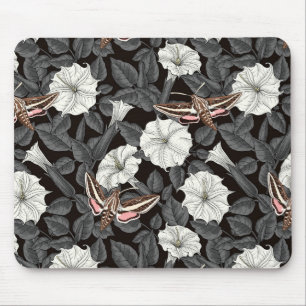 Tapis De Souris Fleurs de lune et sphinx Moths 2