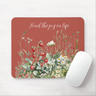Tapis De Souris Fleurs de marguerite aux fraises