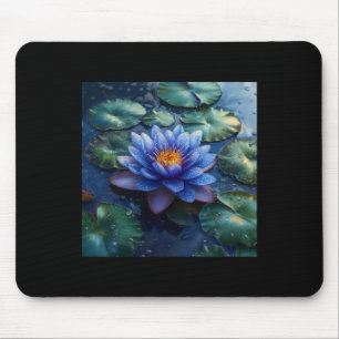 Tapis De Souris Fleurs de Nénuphar Pourpre Et Feuilles De Nénuphar