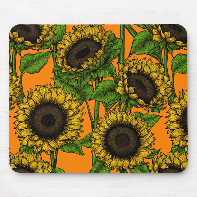 Tapis De Souris Fleurs de soleil (Devant)