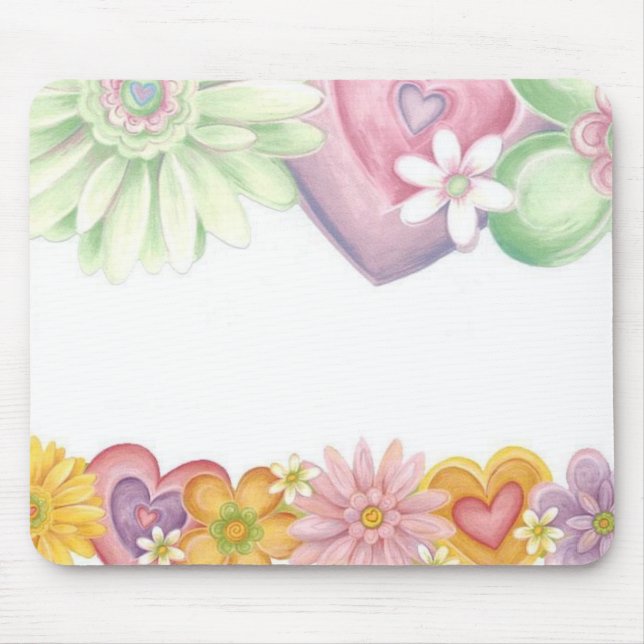 Tapis De Souris Fleurs de temps (Devant)