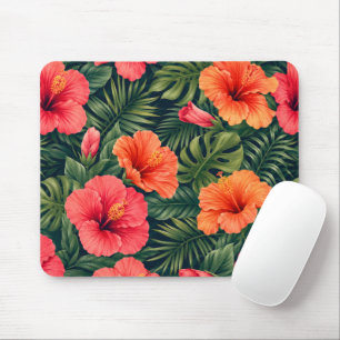 Tapis De Souris Fleurs de Tilleul Tropical Vibrant