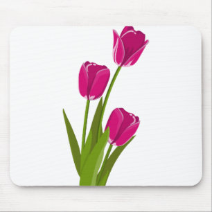 Tapis De Souris Fleurs de tulipes