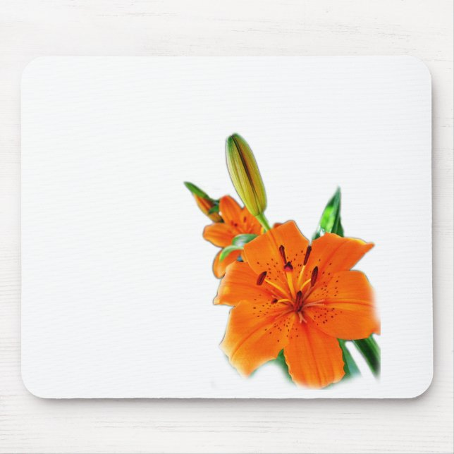 Tapis De Souris fleurs dorées (Devant)