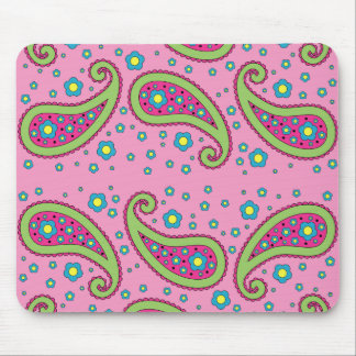 Tapis De Souris Fleurs et Paisley Mousepad