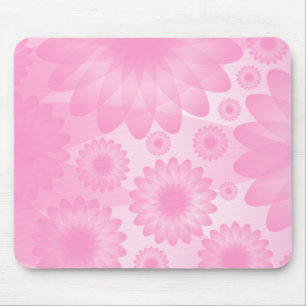 Tapis De Souris Fleurs géométriques - Rose